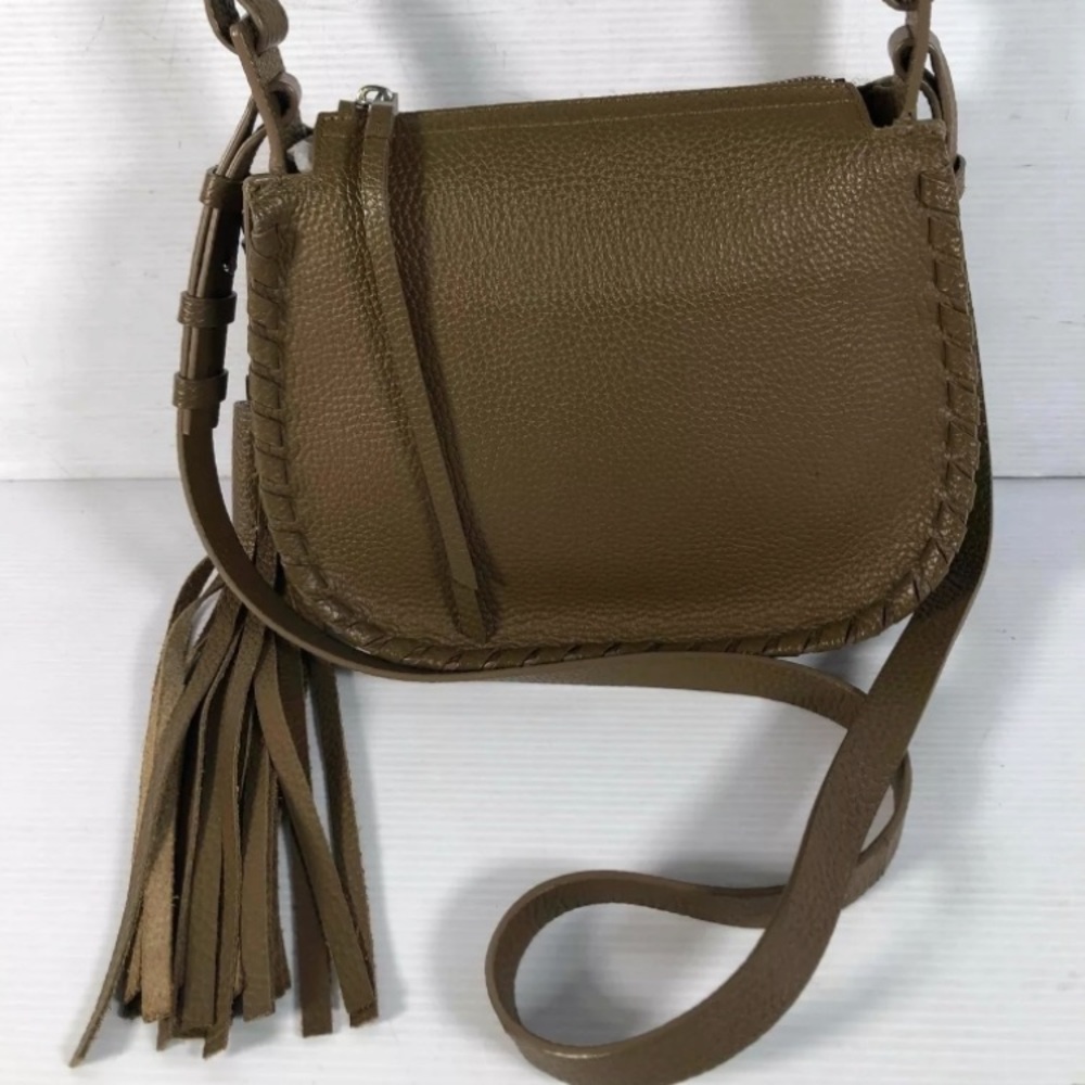 Allsaints Lea leather crossbody purse euc with tassel final! - Picture 2 of 6